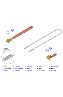 La Marzocco Strada MP Steam Boiler Heating Elements – 200V, 220V & 380V