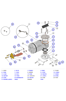 La Marzocco Strada S Group Gasket, Shower Screen, Gicleur & Coffee Boiler – Alternate Diagram