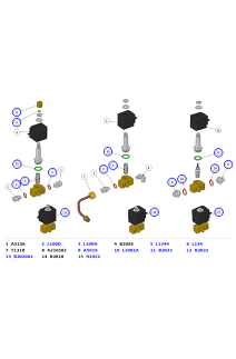 La Marzocco Strada S Solenoid Valves, Coils, Plungers & Hot-Water Mixing Fittings – Alternate Diagram
