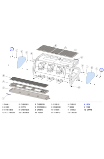 La Marzocco Strada X Body Panel Assembly 3