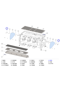 La Marzocco Strada X Drip Tray, Drain Grids, Glass Panels, Cup Trays & Feet