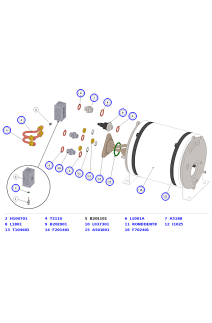 La Marzocco Strada X Preheater, Mixing Valve, Vacuum Breaker & Drain Fittings