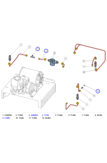La Marzocco Strada X Inlet Manifold & Mixing-Valve Tube – Earlier Diagram
