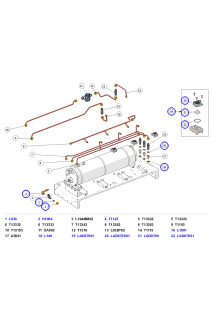 La Marzocco Strada X Flowmeters, Coffee Boiler Inlet & Steam Boiler Drain Tubes
