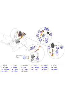 La Marzocco Strada X Safety Valve, Preheater, Mixing-Valve & Anti-Suction Tubes