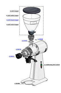 Mahlkönig EK43 And EK43S Hopper And Main Parts