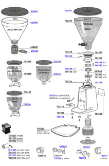 Mazzer - Hopper and main parts