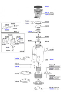 Mazzer Mini Electronic - Main Parts