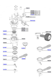 NS - Group head solenoid operated and portafilters