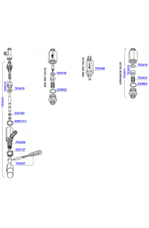 NS - Water inlet and oneway valves