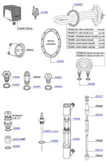 NS - Elements, boiler components and sight glass