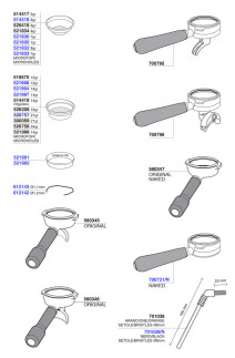Profitec Pro800 Portafilters