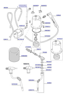 Rancilio Silvia M V5 Boiler, Pump and Steam Valves