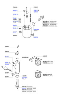 Rocket Espresso R58 Boiler Valves, Probes, Gauges & Fittings