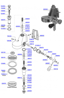 San Remo - Group head e61 lever operated