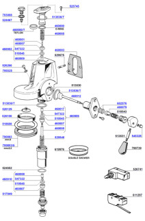 Group head e61 lever operated