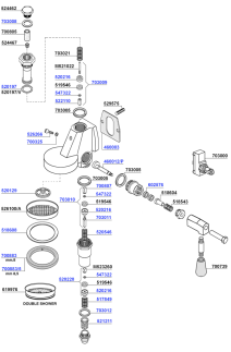 Group head e61 lever operated