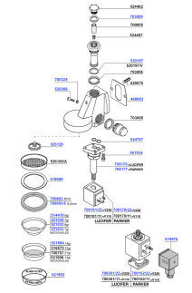 Group head e61 solenoid operated