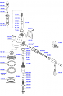 Group head e61 lever operated