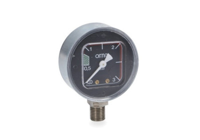 Vertical Boiler Pressure Gauge Ø 62mm 0-3 Bar 1/4" BSP