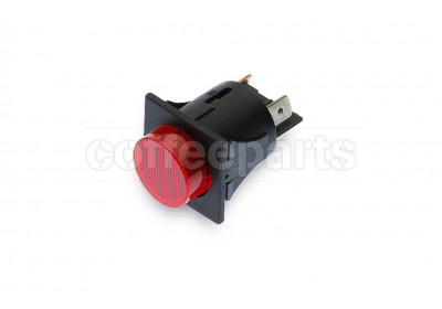 2-pole luminous square switch