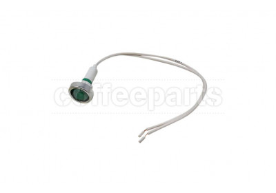 Pilot lamp green 110v with wires 220mm