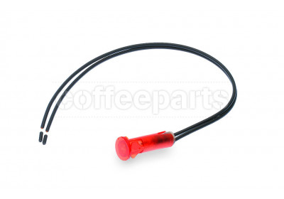 Red pilot lamp with wire 10d 220v