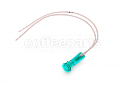 Green pilot lamp with wire d10 220v