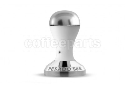 Pesado 58.5mm Modular Coffee Tamper: White and Silver