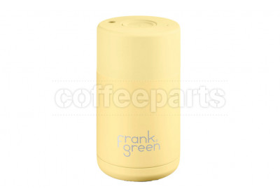 Frank Green Ceramic Reusable Coffee Cup - 10oz / 295ml: Buttermilk (Yellow)