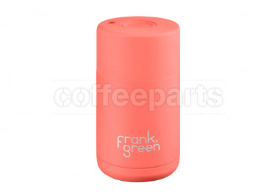 Frank Green Ceramic Reusable Coffee Cup - 10oz / 295ml: Living Coral (Orange)