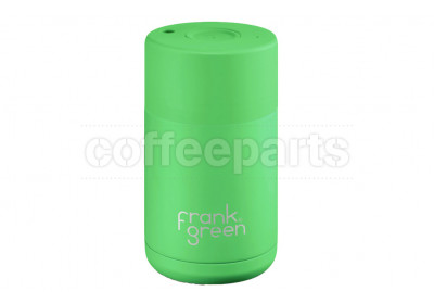 ﻿Frank Green Ceramic Reusable Coffee Cup - 10oz / 295ml: Neon Green