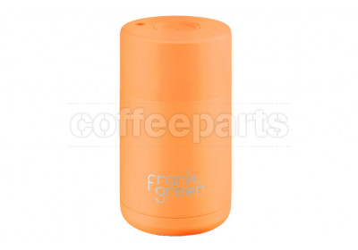 Frank Green Ceramic Reusable Coffee Cup - 10oz / 295ml: Neon Orange