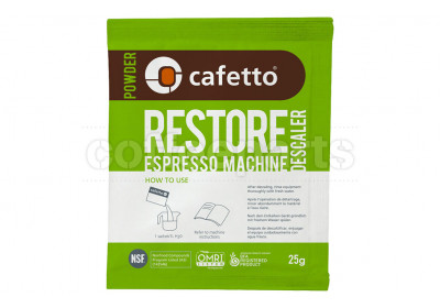 Cafetto 25g Restore Coffee Machine Descaler Satchel