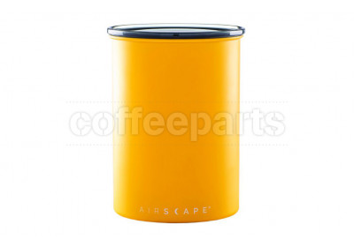 Airscape Medium Classic Coffee Storage Vault: Matte Yellow