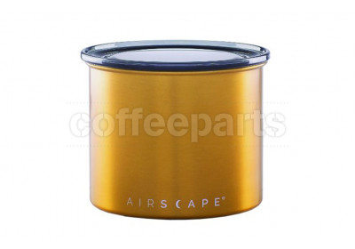 Airscape Small Classic Coffee Storage Vault: Brushed Brass