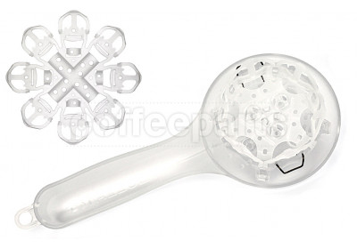 Espazzola V2 58mm Grouphead Cleaning Brush with Replacement Membrane: Clear