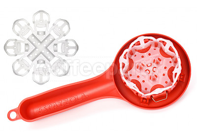 Espazzola V2 58mm Grouphead Cleaning Brush with Replacement Membrane: Red