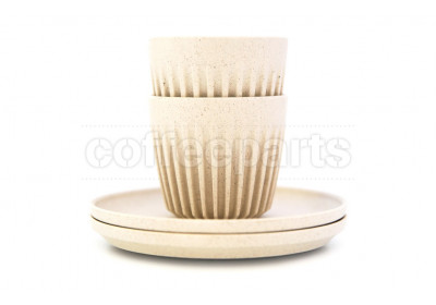 Huskee Set of 2 Natural Espresso Cups 3oz (88ml)