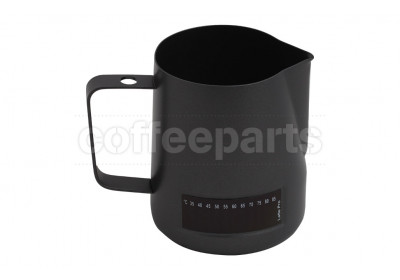 Latte Pro 600ml Milk Jug with built-in Thermometer: Matt Black