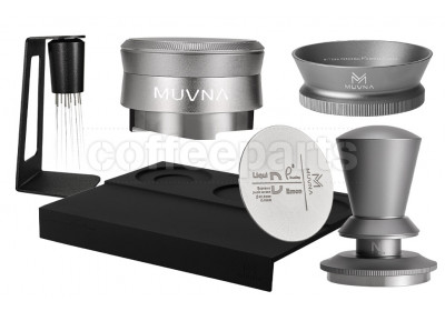 Muvna Coffee Tools Bundle: 58mm - Silver
