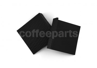 Airflow Square Silicone Coffee Corner Tamper Mat Black