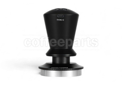 Muvna Digital Calibrated Coffee Tamper: 58.35mm Ribbed Base Black