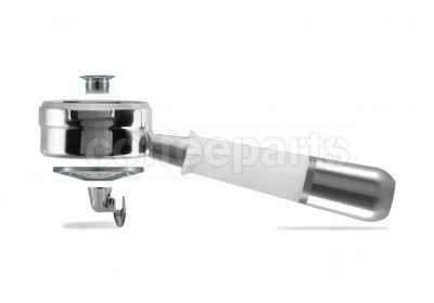 Pesado Hybrid Double Portafilter: White/Silver - to fit LM/E61