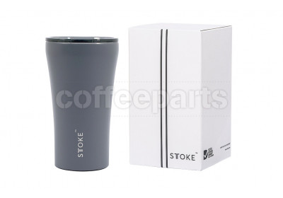 Sttoke 12oz Grey Ceramic Reusable Coffee Cup