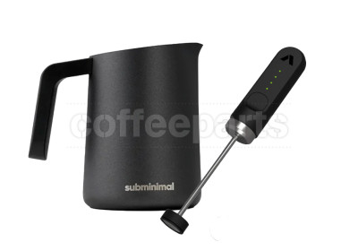 Subminimal NanoFoamer Lithium & FlowTip Milk Jug: Black