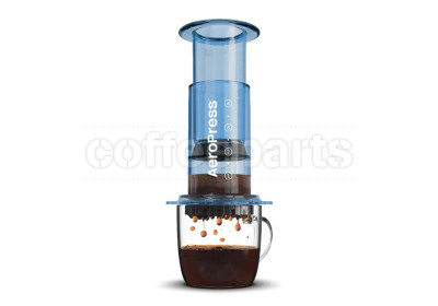 AeroPress Coffee Maker - Clear Blue