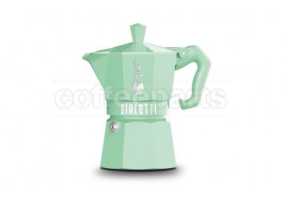 Bialetti 3 Cup Moka Exclusive Stove Top Coffee Maker: Green