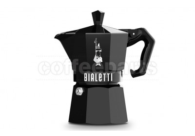 Bialetti 6 Cup Moka Exclusive Stove Top Coffee Maker: Black