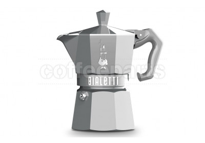 Bialetti 6 Cup Moka Exclusive Stove Top Coffee Maker: Silver